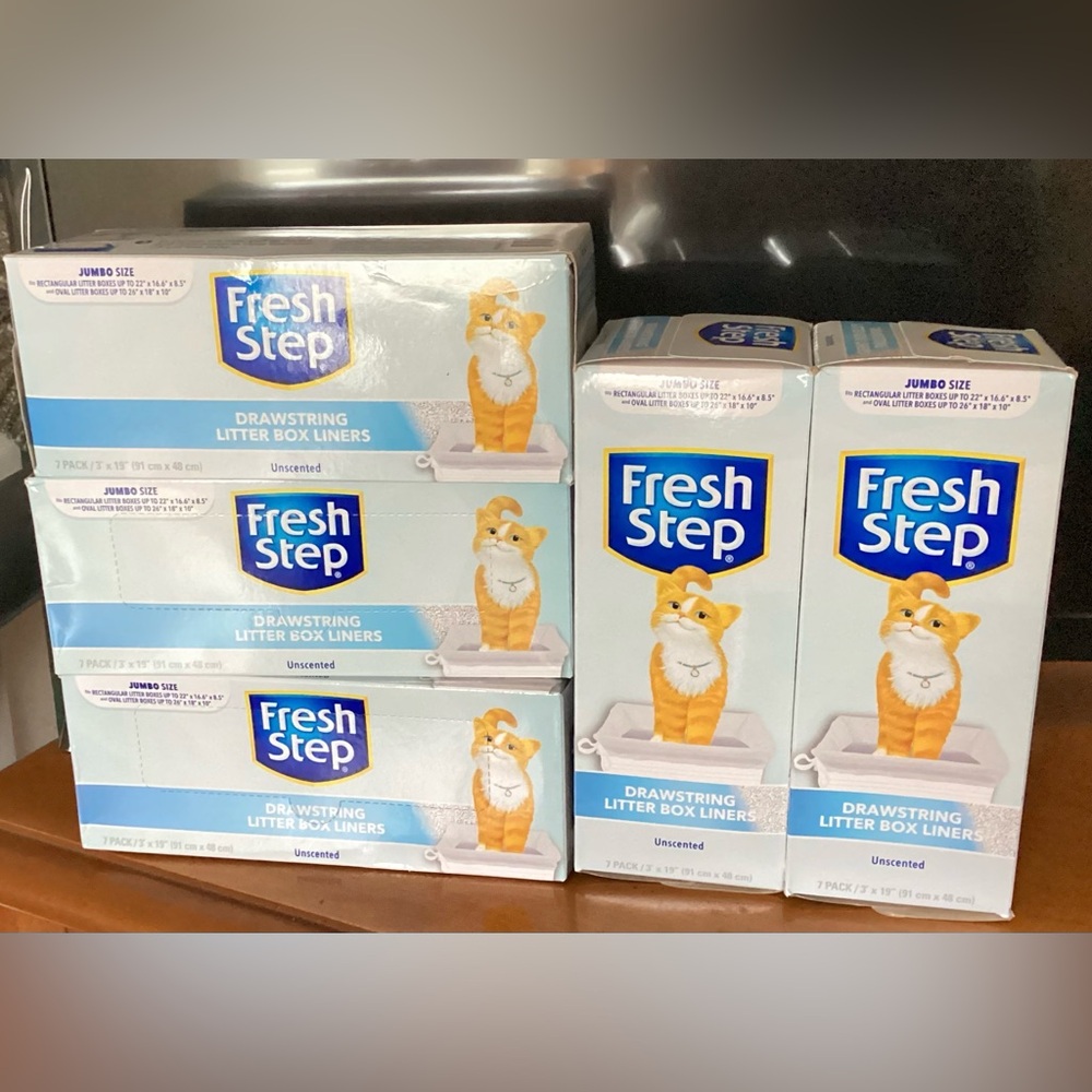 Fresh Step Cat Liners Litter Box – Lot of 5 New Boxes